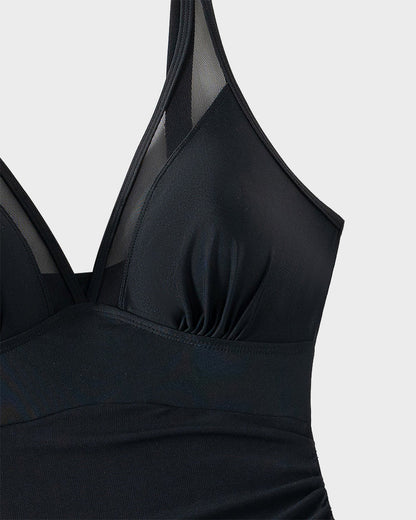 Slimming Mesh Sheer Sarong Wraps Bathing Suit