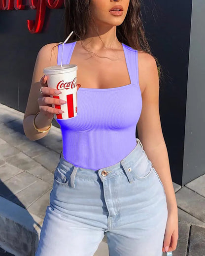 Sleeveless Tummy Control Tank Tops Bodysuits